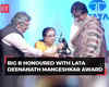 'Feel very fortunate', Amitabh Bachchan receives Lata Deenanath Mangeshkar Puraskar