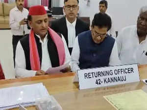 Akhilesh files nomination from Kannauj seat:Image