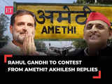 Rahul Gandhi to contest from Amethi? Samajwadi Party chief Akhilesh Yadav makes a big hint 1 80:Image