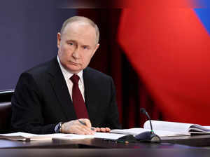 FILE PHOTO: Russian President Vladimir Putin in Moscow