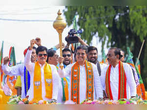 North Tripura: Tripura Chief Minister Manik Saha and State BJP President Rajib B...