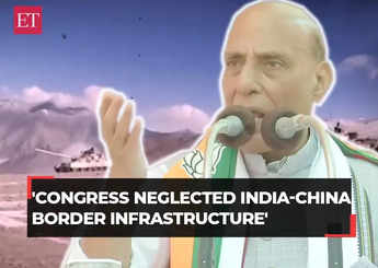 'They were scared…', Rajnath Singh accuses Congress of neglecting India-China border infrastructure