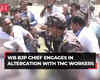 Tensions amid LS polls: BJP Bengal chief Sukanta Majumdar confronts TMC workers chanting 'Go back' slogans