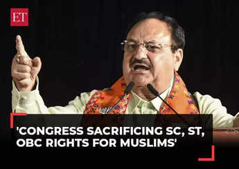 Congress snatches the rights of SC, ST, & OBCs to benefit Muslims: Nadda