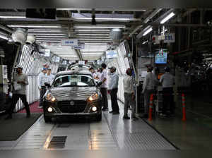 FILE PHOTO: FILE PHOTO: Manufacturing plant of Maruti Suzuki in Manesar