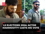 LS Elections 2024: Actor Mammootty casts his vote in Ernakulam, Kerala 1 80:Image