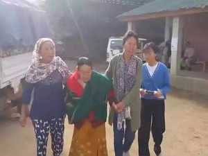 Lok Sabha Phase-2: 94-year-old woman walks to polling booth to cast vote in Manipur