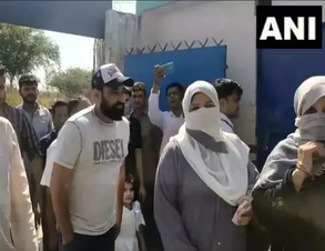 Pacer Mohammed Shami casts vote in Amroha during second phase of Lok Sabha elections