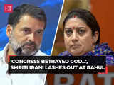 Smriti Irani lashes out at Rahul Gandhi, says Congress plans to visit Ayodhya Ram temple to gain votes