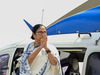 West Bengal CM Mamata Banerjee injured boarding helicopter in Durgapur