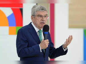 IOC President Thomas Bach speaks at the International Olympic Committee launch o...