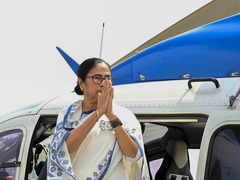 Mamata Trips While Boarding Helicopter
