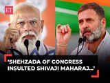 'Shehzada of Congress insulted Shivaji Maharaj, Rani Chinamma': PM Modi in Karnataka 1 80:Image