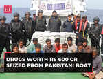 ICG seizes drugs worth Rs 600 cr from Pakistani boat off Gujarat coast; 14 crew members arrested