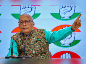 New Delhi: Congress leader Dr. Abhishek Manu Singhvi adresses the media, at the ...