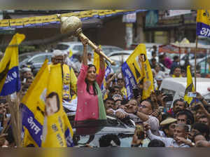 New Delhi: Jailed Delhi Chief Minister Arvind Kejriwal's wife Sunita Kejriwal du...