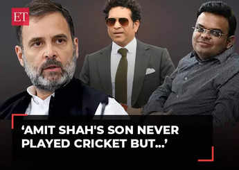 Amit Shah's son never played cricket but still sitting on Sachin Tendulkar's position, alleges Rahul Gandhi