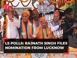 Lok Sabha Elections 2024: Rajnath Singh files nomination from Lucknow seat; holds massive roadshow
