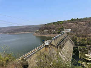 Srisailam dam over Krishna river