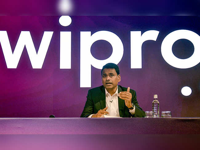 Bengaluru, Apr 20 (ANI): Srinivas Pallia, CEO and Managing Director,Wipro, addre...