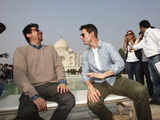 Actor Cruise and Bollywood actor Kapoor share a moment