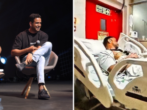 Zerodha's Nithin Kamath makes first public appearance 3 months after stroke, asked about his new hea:Image