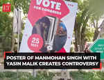 Delhi Police remove poster of Manmohan Singh, Yasin Malik's joint appeal to vote for Congress