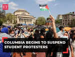 Columbia University suspends pro-Palestinian student protesters for refusing to clear out encampment