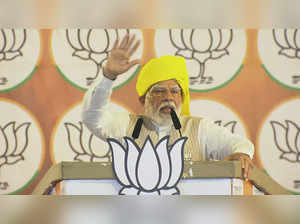 **EDS: VIDEO GRAB VIA @NarendraModi** Latur: Prime Minister Narendra Modi addres...