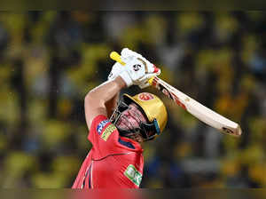 Punjab Kings' Rilee Rossouw plays a shot during the Indian Premier League (IPL) Twenty20 cricket match between Chennai Super Kings and Punjab Kings at the MA Chidambaram Stadium in Chennai on May 1, 2024.
