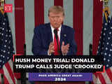 Donald Trump calls judge 'crooked' as he campaigns during one-day break from hush money trial