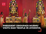 President Murmu performs 'aarti' and pays obeisance at Ram temple in Ayodhya