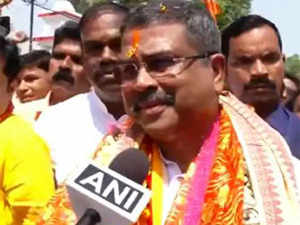 "BJP will win all seats": Union Minister Dharmendra Pradhan before filing nomination from Odisha's Sambalpur