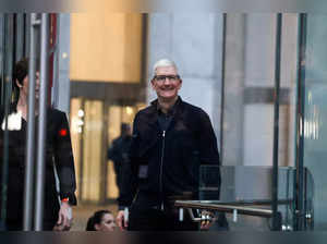 FILE PHOTO: Apple CEO Tim Cook in New York City