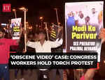 Sexual harassment case: Cong workers hold torch protest over Prajwal Revanna’s alleged 'obscene video' case in Bengaluru