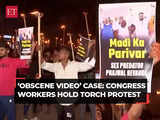 Sexual harassment case: Cong workers hold torch protest over Prajwal Revanna’s alleged 'obscene video' case in Bengaluru