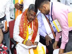 Union Minister Dharmendra Pradhan files nomination from Odisha's Sambalpur