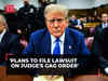 Hush money trial: Donald Trump says his team plans to file lawsuit on judge's gag order