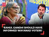 Rahul Gandhi should have informed Wayanad voters about Raebareli plan: CPI leader Annie Raja