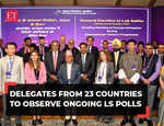 ECI chief Rajiv Kumar welcomes 75 foreign delegates from 23 countries to observe LS elections 2024