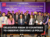 ECI chief Rajiv Kumar welcomes 75 foreign delegates from 23 countries to observe LS elections 2024