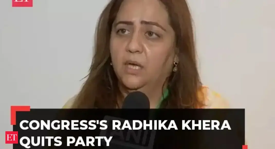 Radhika Khera: Congress' Radhika Khera quits party days after alleging insult: 'Just because I visited Ayodhya...' - The Economic Times Video | ET Now