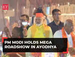 PM Modi in Ayodhya: Prime Minister Narendra Modi, CM Yogi hold mega roadshow in 'Ram Nagari'