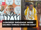 'Congress 'Shehzada' wore sacred thread over his coat…': PM Modi's dig at Rahul Gandhi over ‘Janeu’