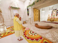 In Pics: PM Narendra Modi prays at Ayodhya Ram Mandir ahead of polls