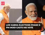 Lok Sabha Elections Phase 3: PM Modi casts vote in Gujarat, urges people to vote in record numbers