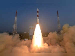 **EDS: IMAGE VIA @isro** Sriharikota: ISRO's PSLV-C58 carrying an X-ray polarime...