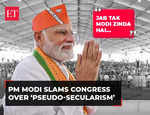 Slamming Congress, INDIA bloc PM says, jab tak Modi zinda hai... none can harm 'Bharat's' identity