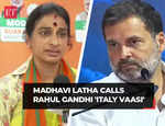 Madhavi Latha takes a dig at Rahul Gandhi, calls 'Italy vaasi'; says he never reads constitution