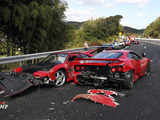 'Leading Ferrari slid into guardrail'